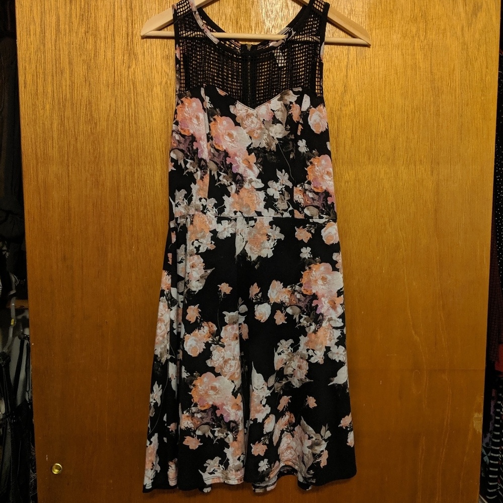 Floral Strapless Dress